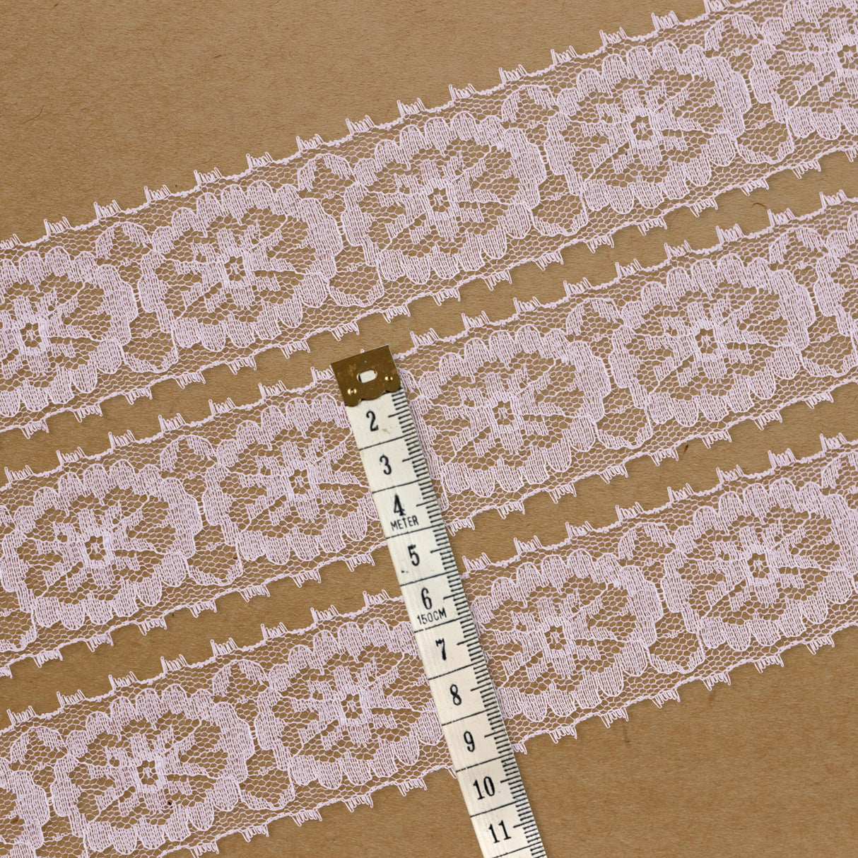 Lace Trim Pack - 7602 - Light Pink - 5 Meter Pack