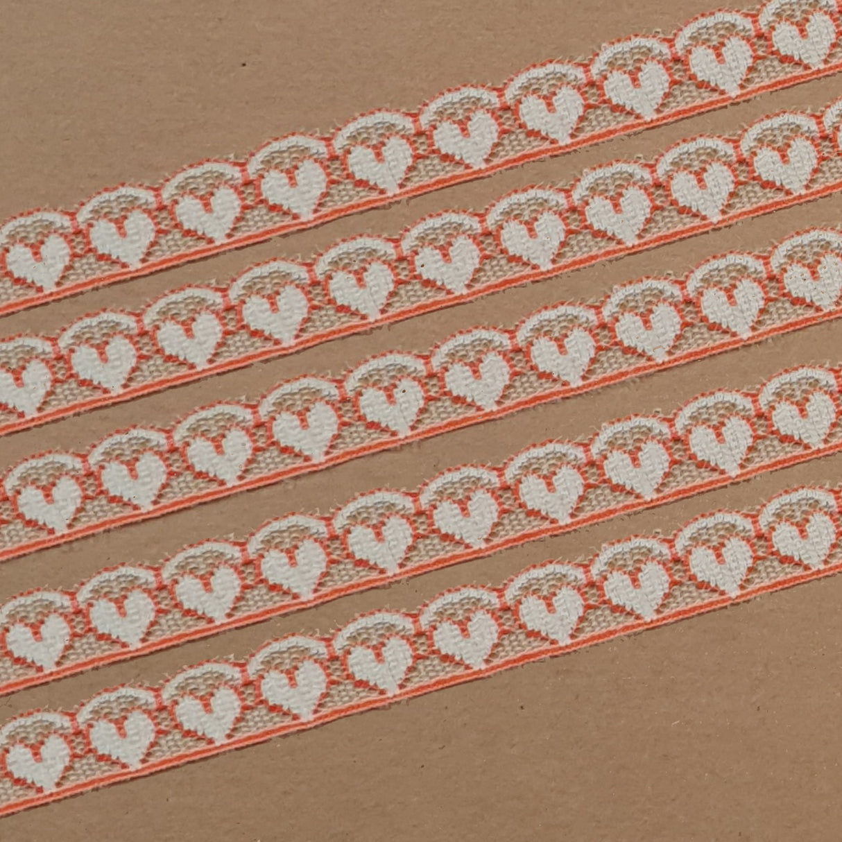 Lace Trim Pack - 7063 - Red & Cream - 5 Meter Pack