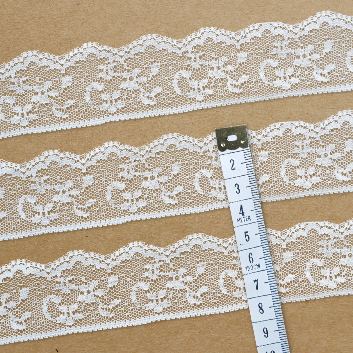 Lace Trim Pack - 7094 - Light Cream - 5 Meter Pack