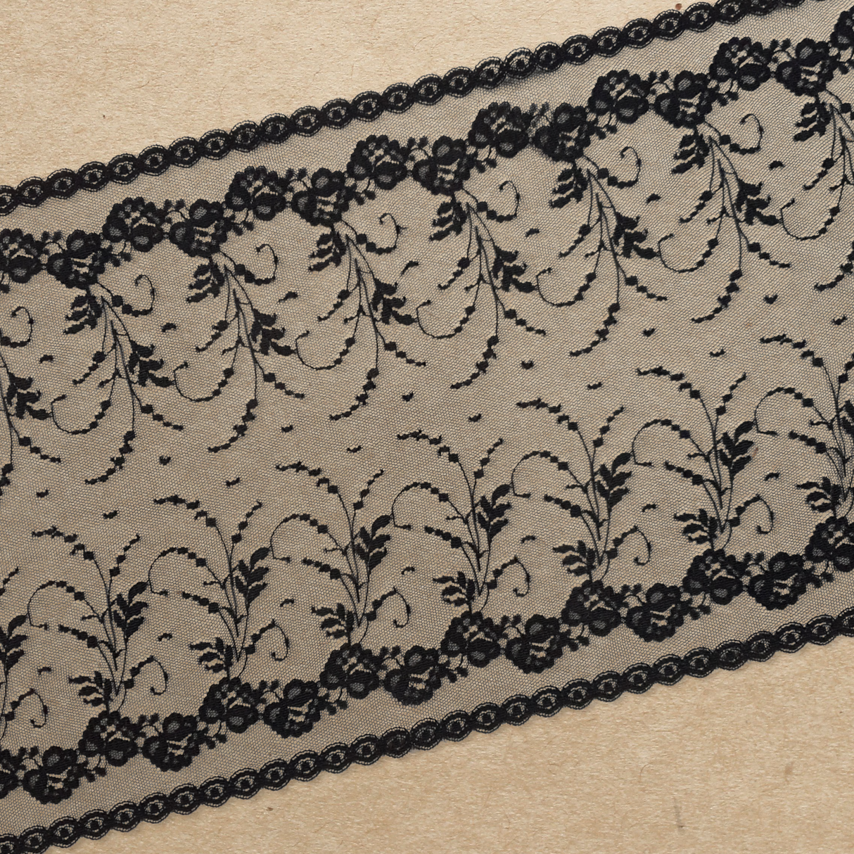 Lace Trim Pack - 7099 - Wide Black - 1 Meter