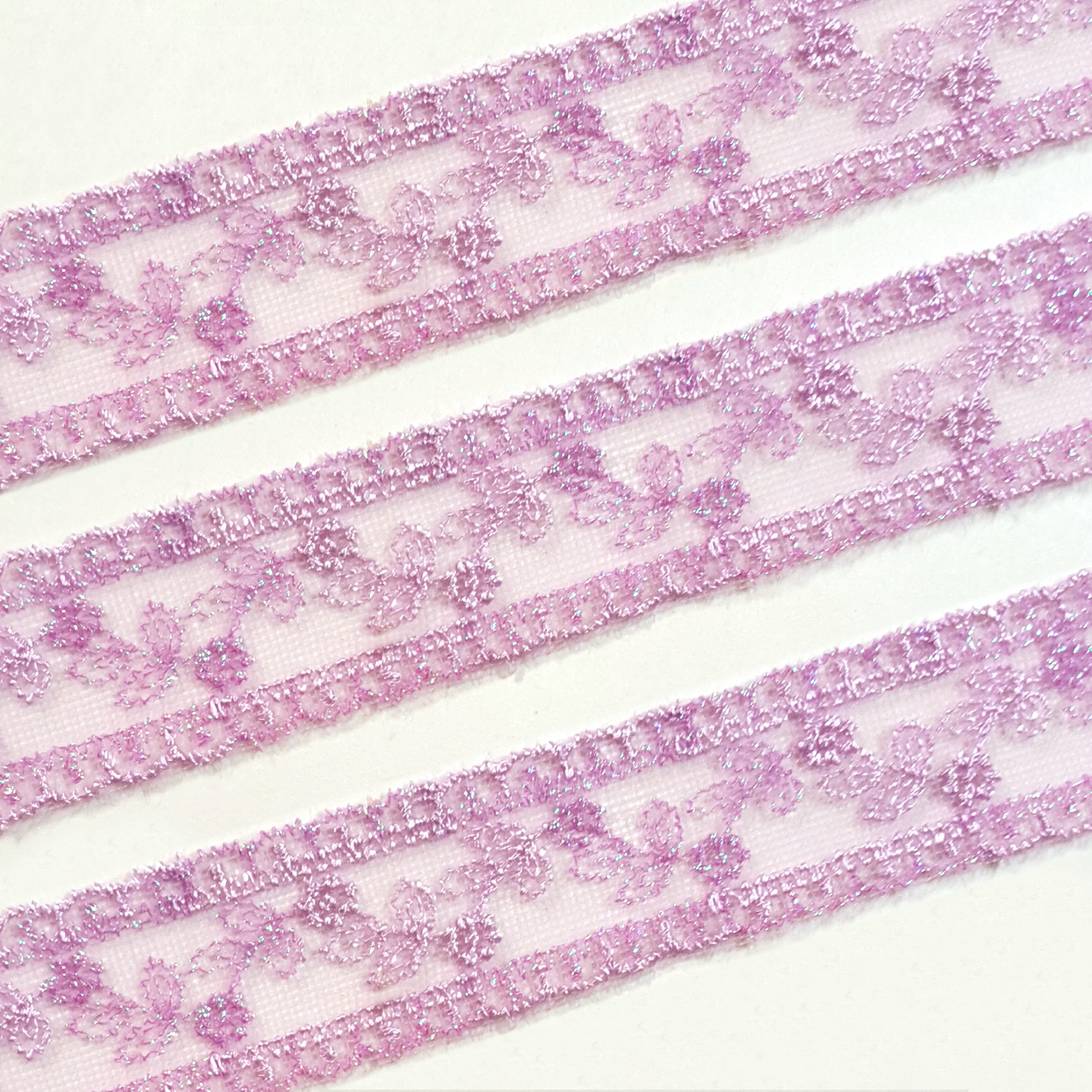 Lace Trim Pack - 7111 - Purple - 3 Meter Pack