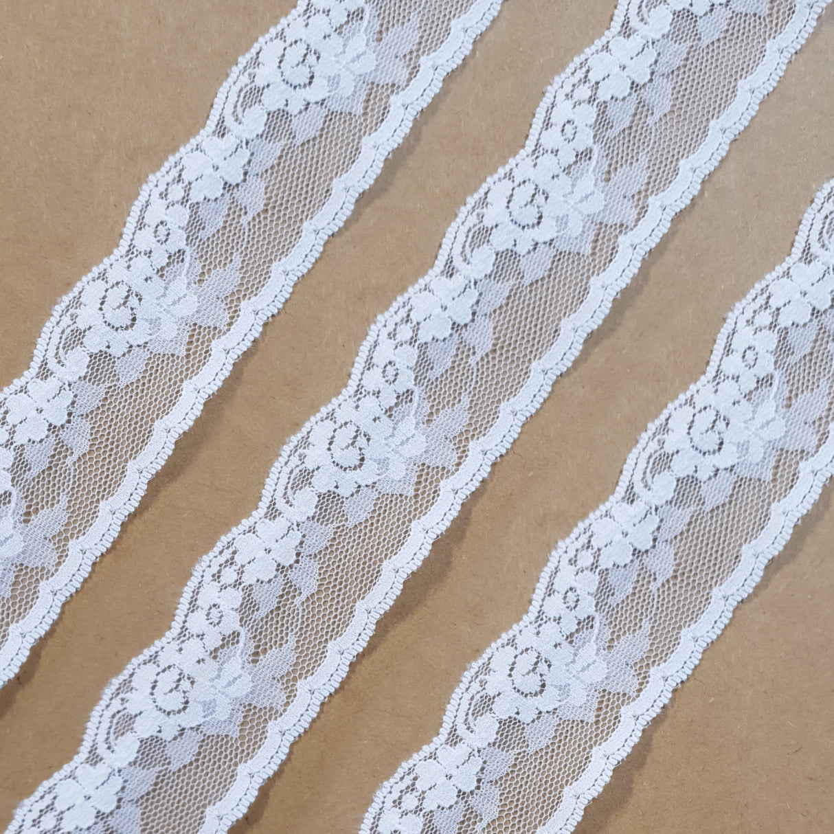 Lace Trim Pack - 7203 - White - 5 Meter Pack