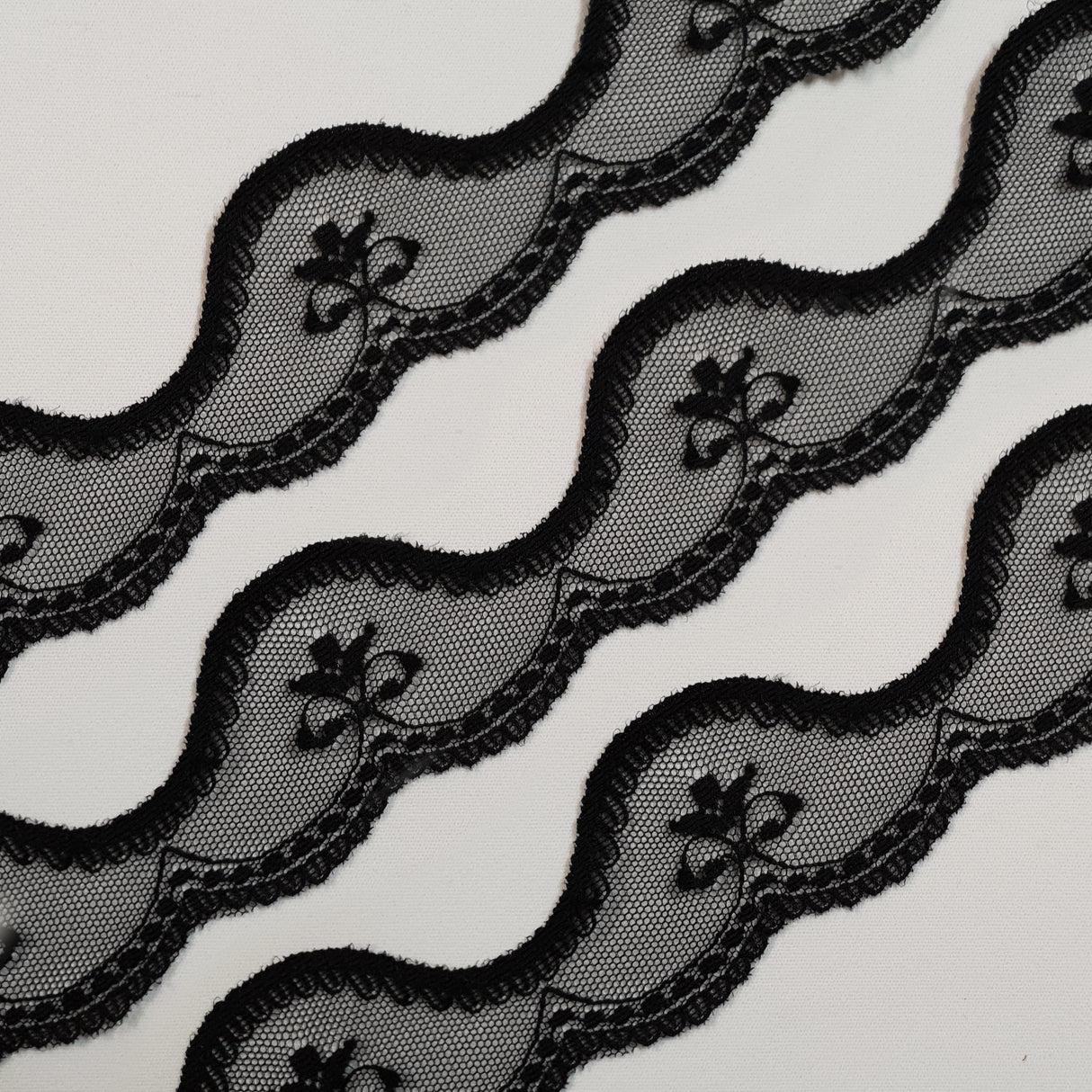 Lace Trim Pack - 7206 - Black - 5 Meter Pack