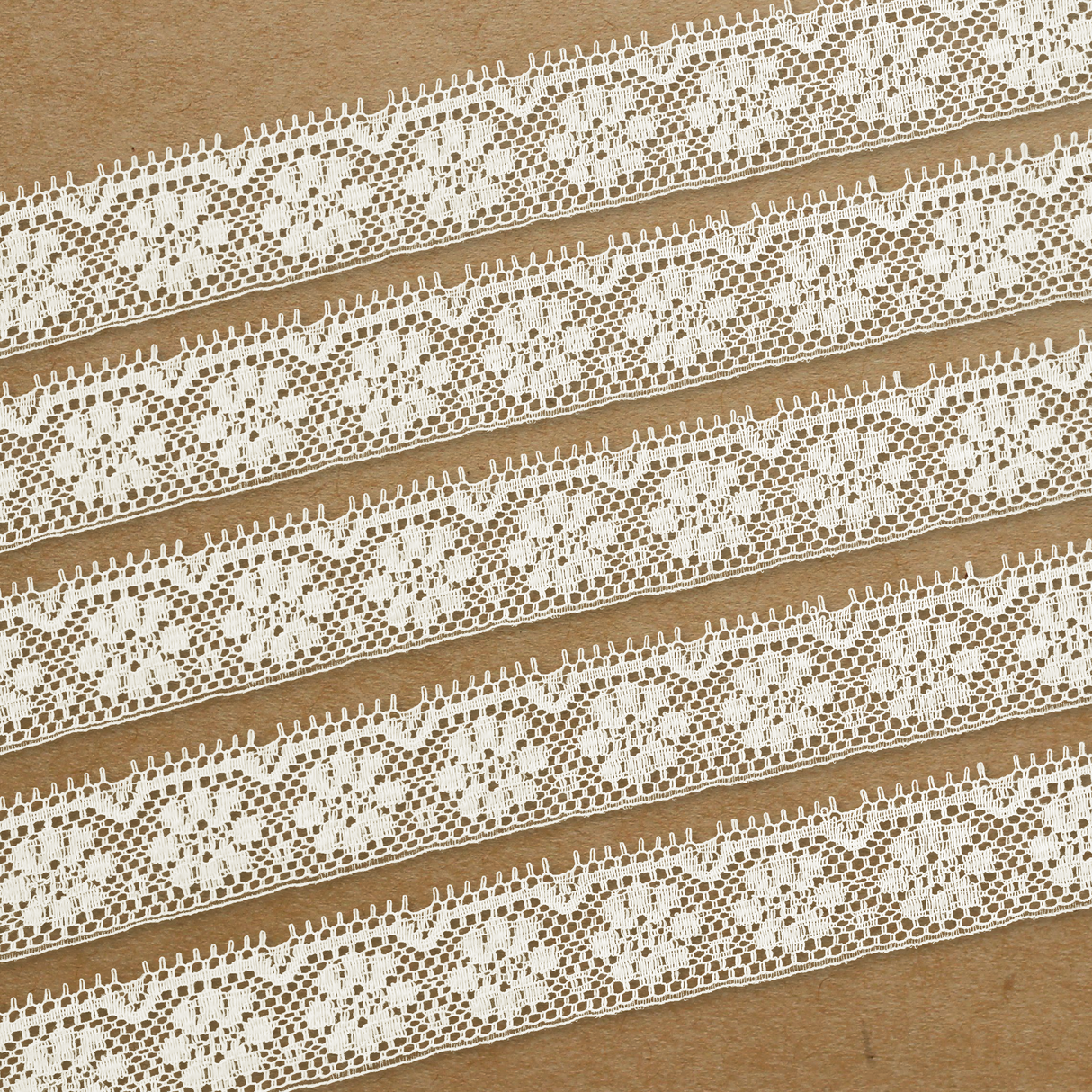 Lace Trim Pack - 7208 - Light Cream - 5 Meter Pack