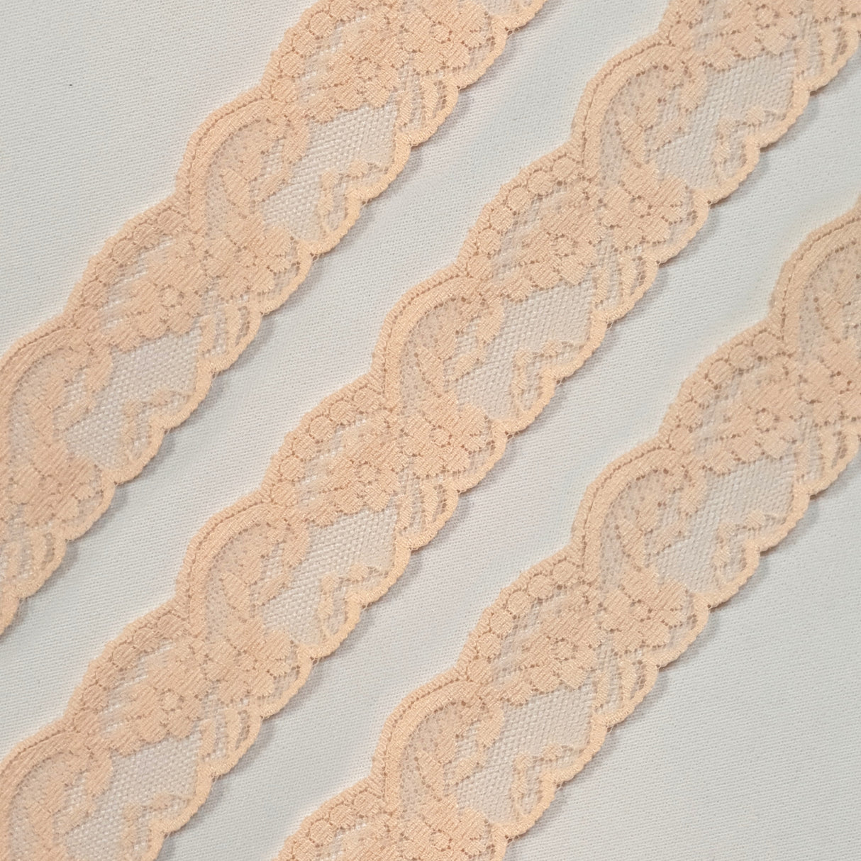 Lace Trim Pack - 7209 - Light Dusty Pink - 5 Meter Pack