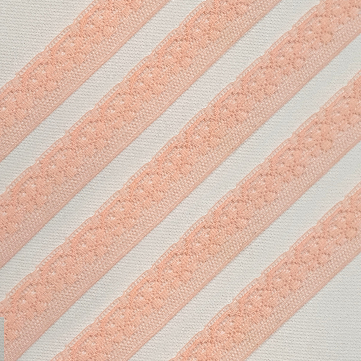 Lace Trim Pack - 7525 - Coral Pink - 5 Meter Pack