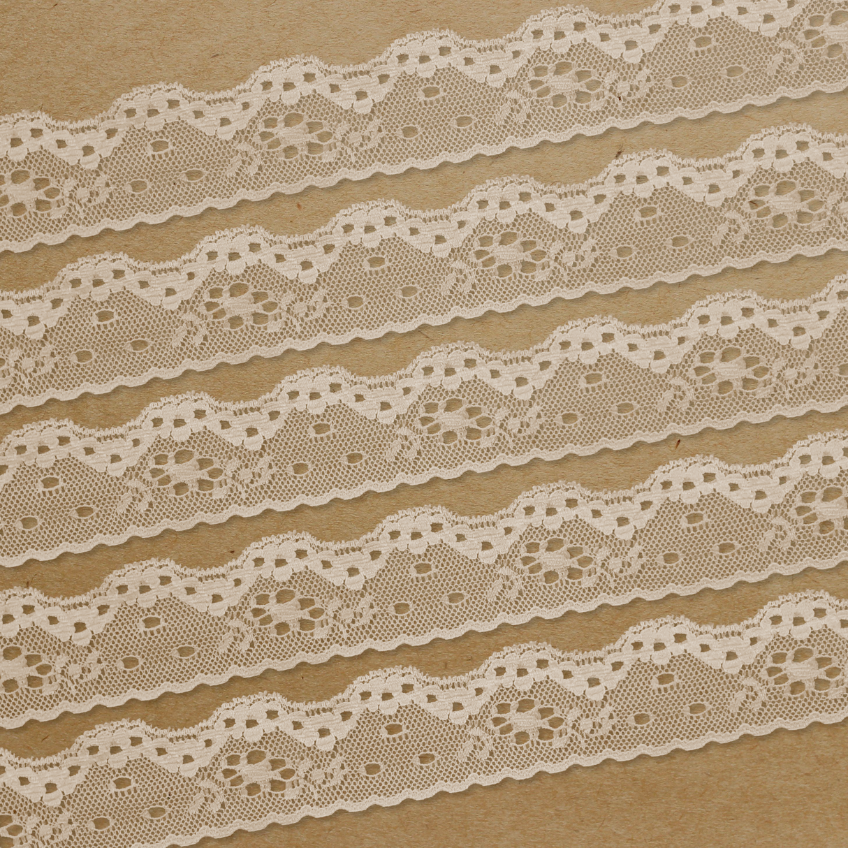 Lace Trim Pack - 7517 - Creamy Beige - 5 Meter Pack