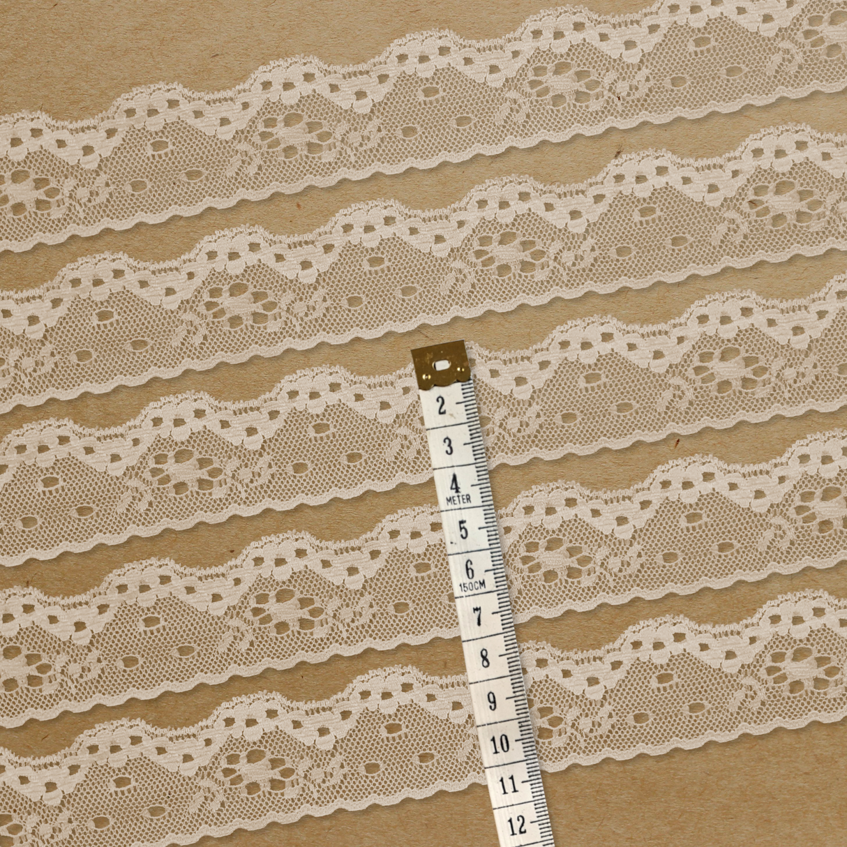 Lace Trim Pack - 7517 - Creamy Beige - 5 Meter Pack