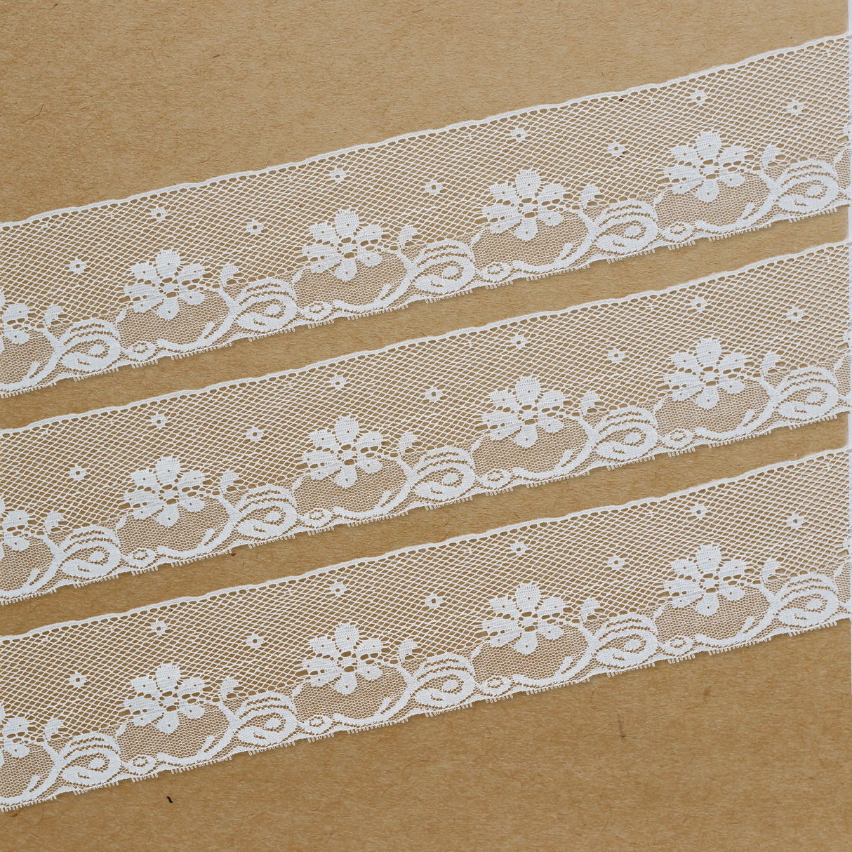 Lace Trim Pack - 7521 - Off White - 5 Meter Pack