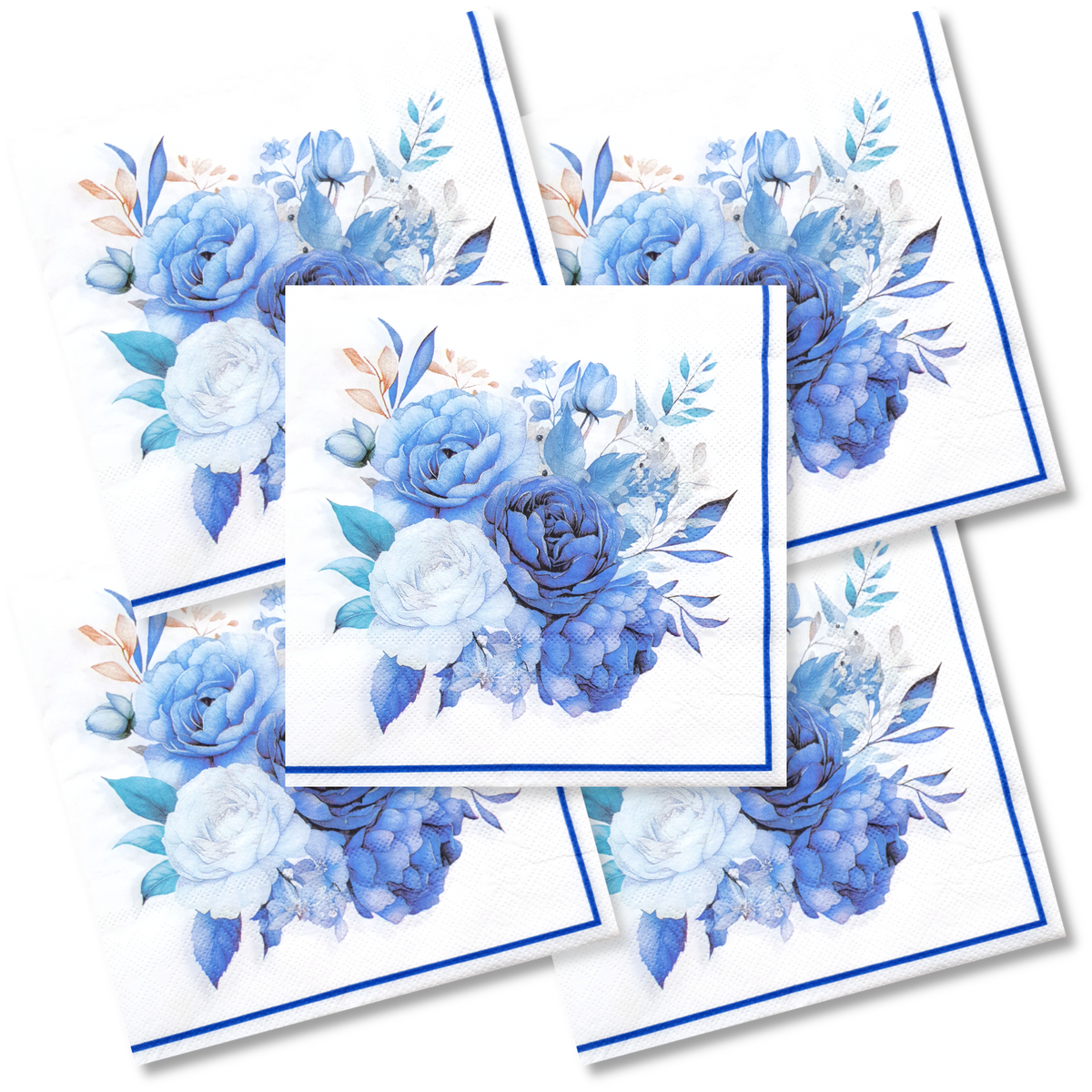Decoupage Napkin - (DN-8005) - Flowers - Set of 5