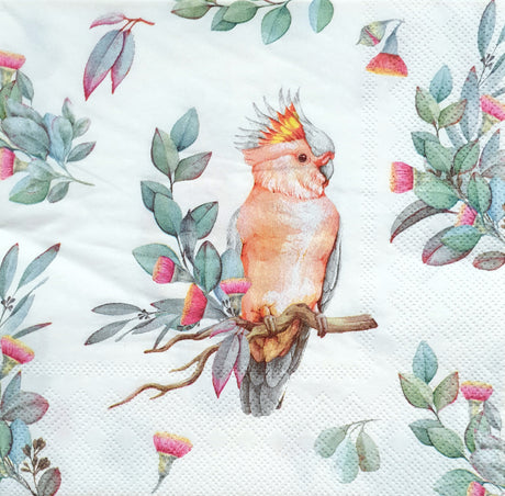 Decoupage Napkin - Galah - (DN-8021) - Set of 5