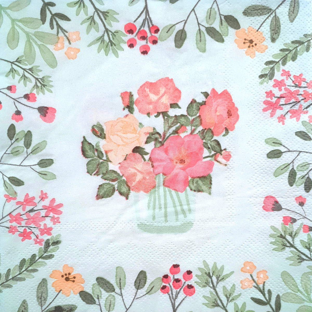 Decoupage Napkin - (DN-8036) - Flowers