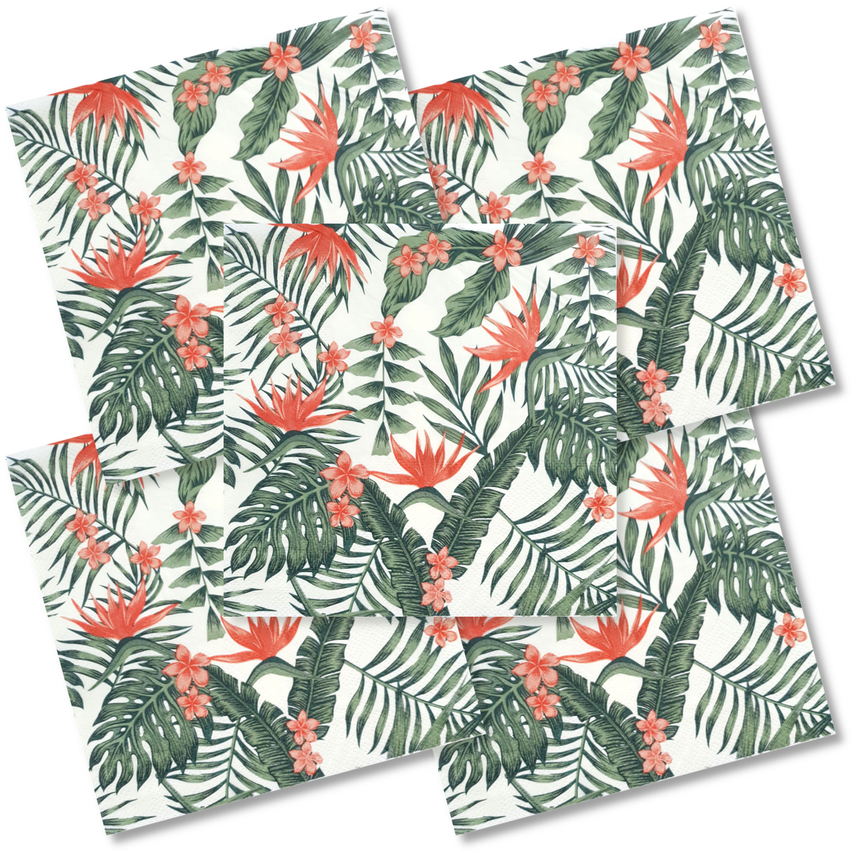 Decoupage Napkin - (DN-8046) - Flowers - Set of 5