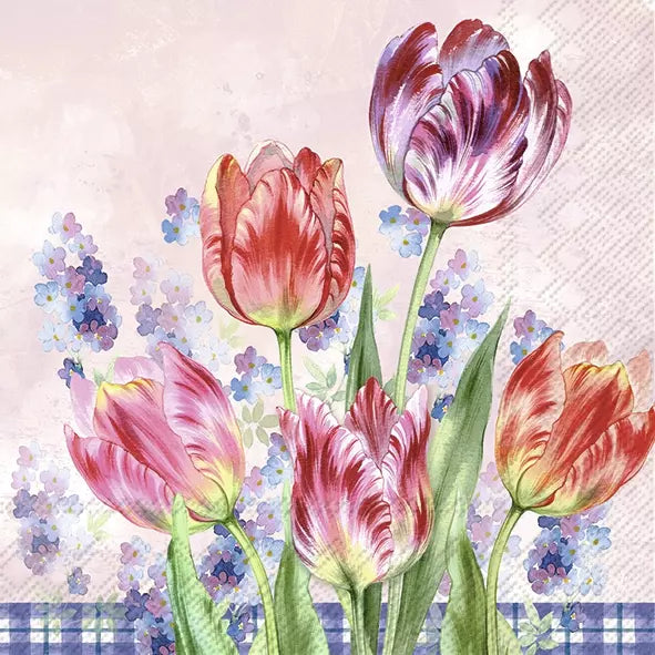 Decoupage Napkin - (DN-8047) - Tatjana - Rose - Set of 5
