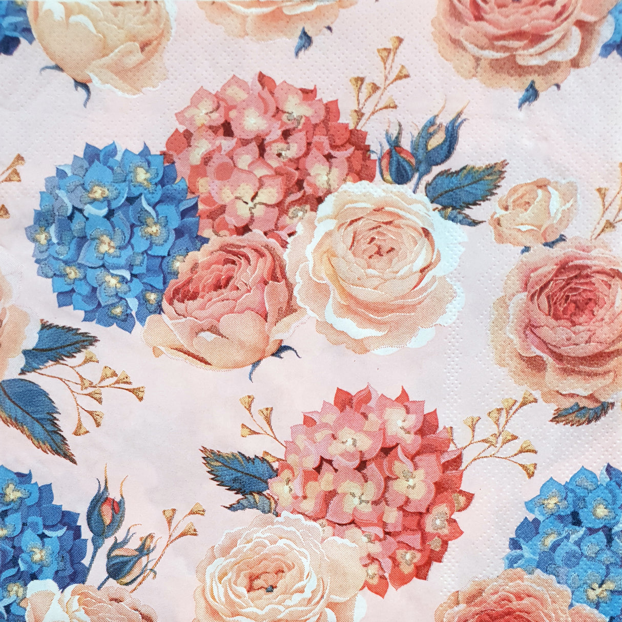 Decoupage Napkin - Flowers - (DN-8050) - Set of 5