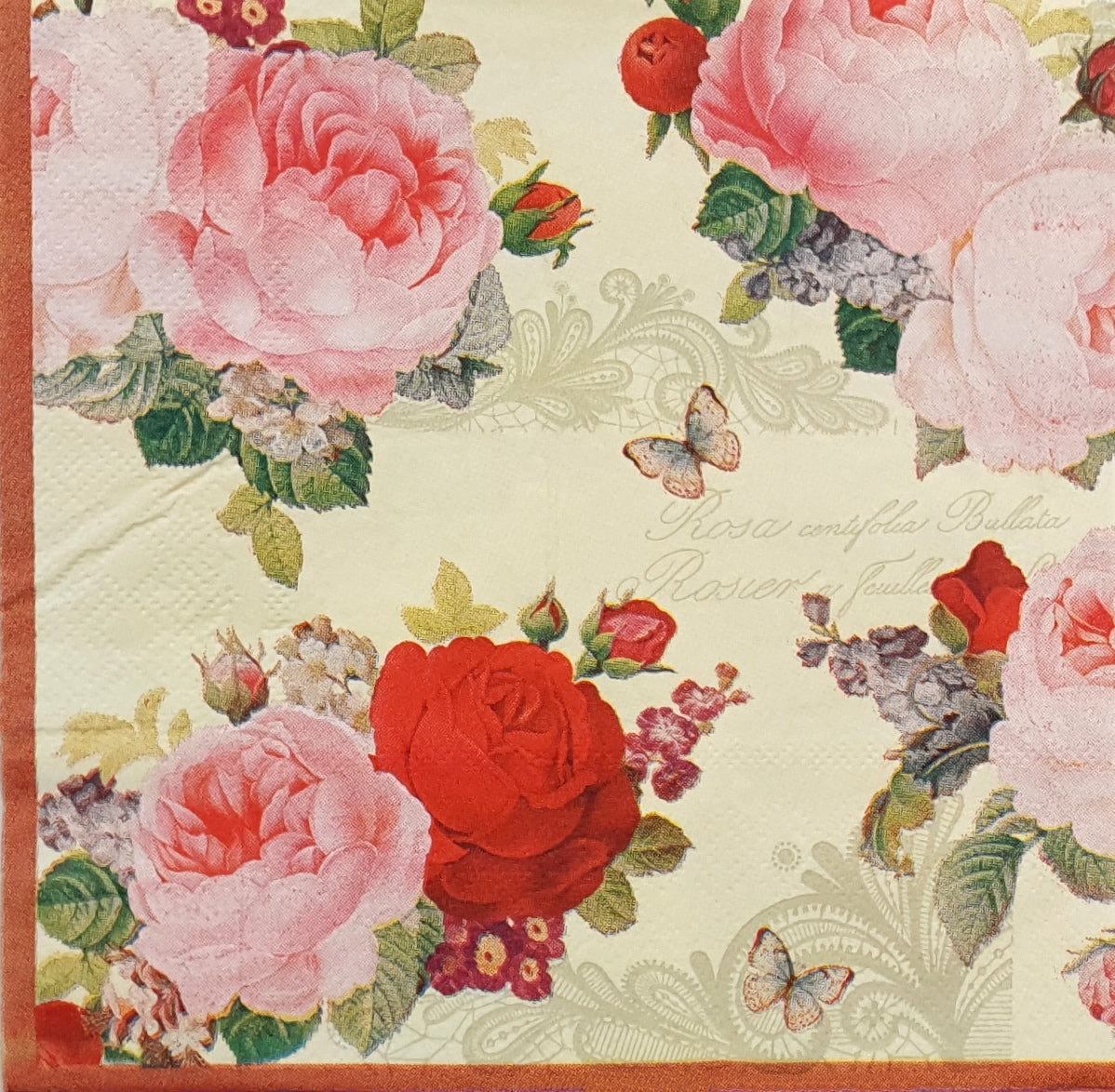 Decoupage Napkin - (DN-8062) - Flowerful - Set of 5