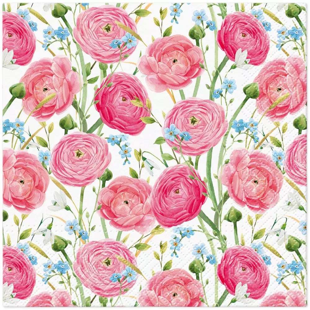Decoupage Napkin - (DN-8092) - Flowers - Set of 5