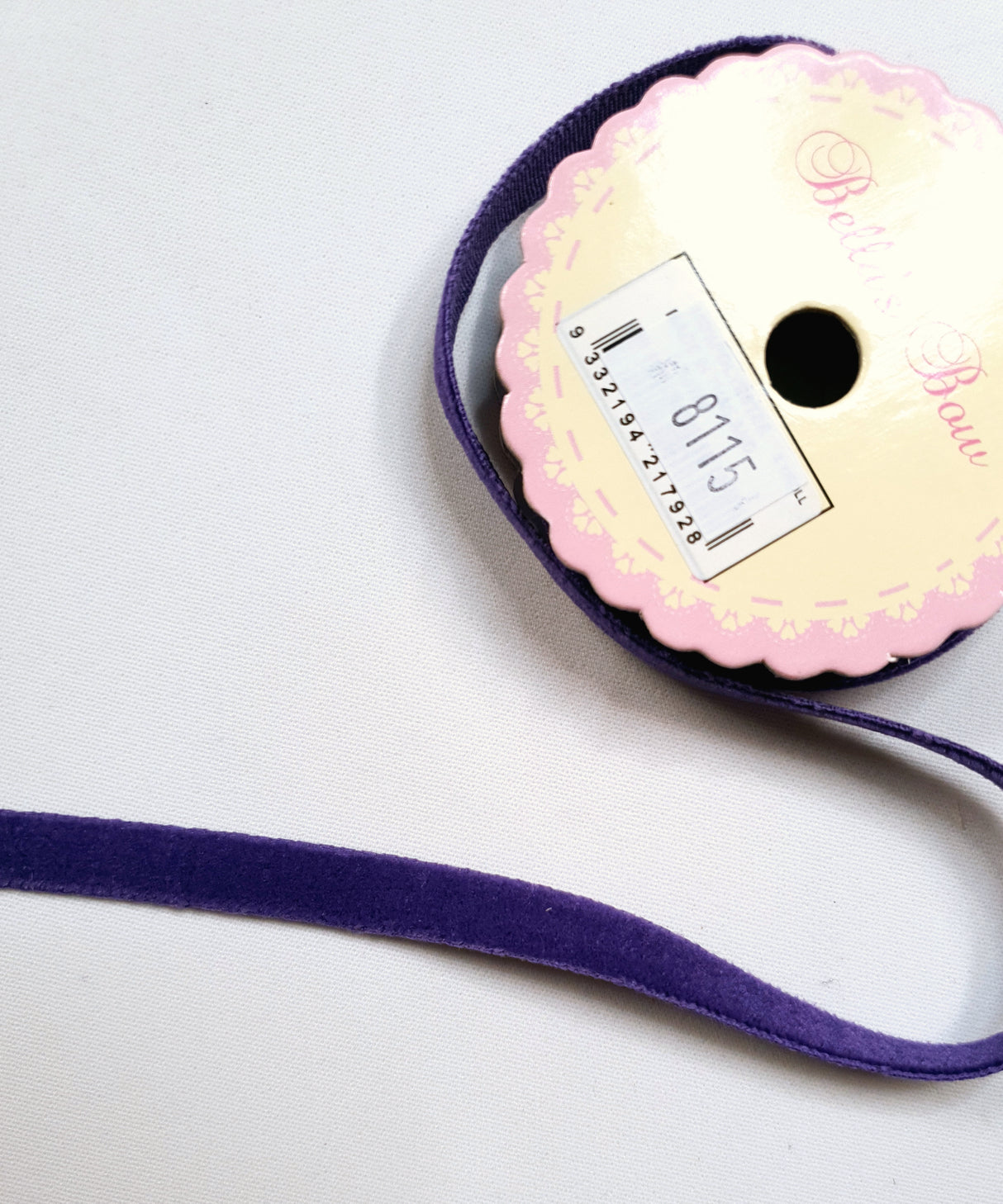 Purple Velvet Ribbon - 8115