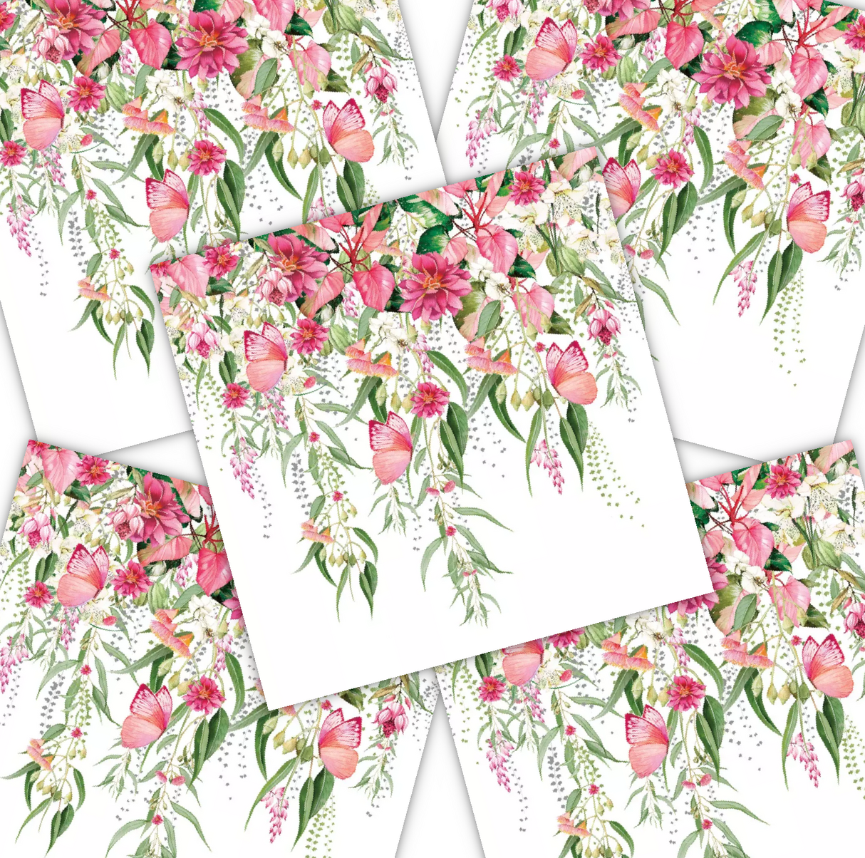 Decoupage Napkin - (DN-8130) - Tiziana - Set of 5