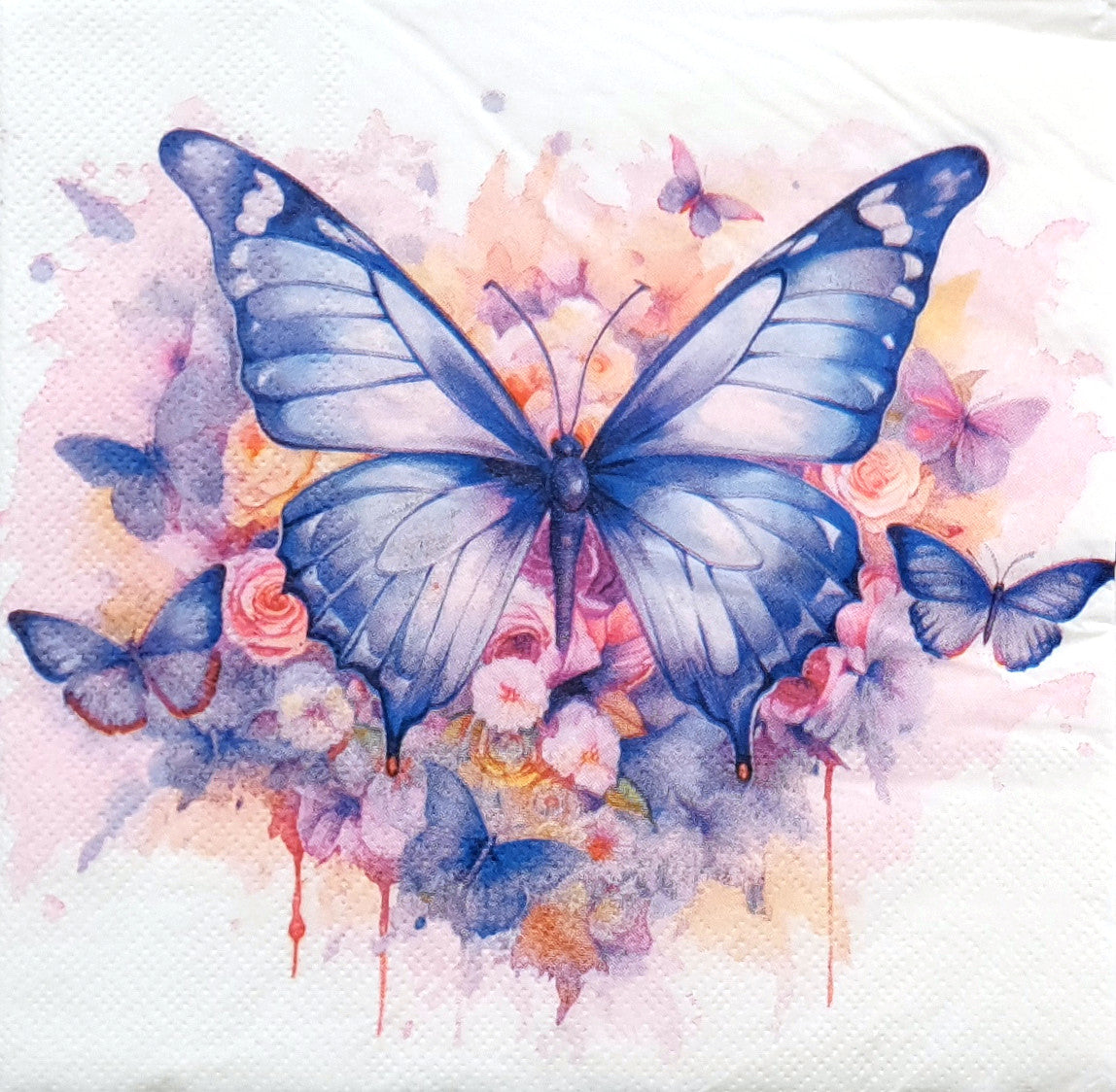 Decoupage Napkin - (DN-8145) - Butterfly Cluster