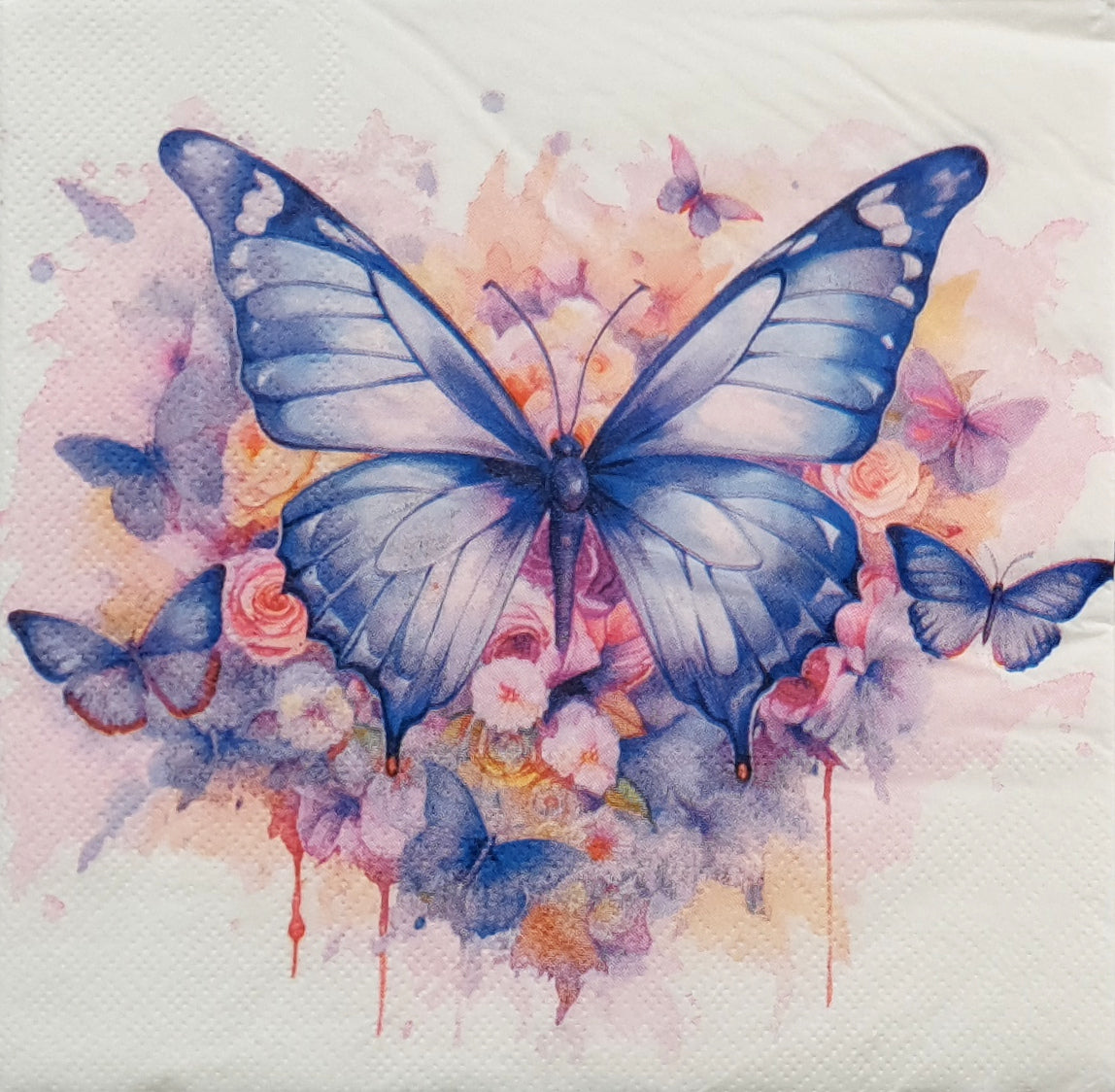 Decoupage Napkin - (DN-8145) - Butterfly Cluster