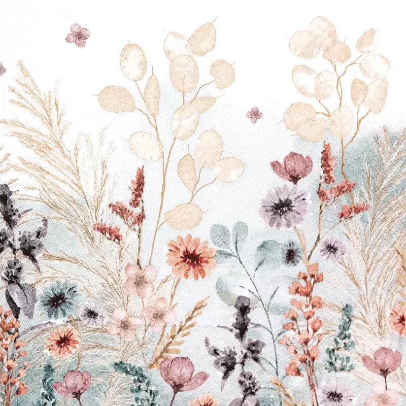Decoupage Napkin - (DN-8162) - Mellow Flowers - Natural - Set of 5
