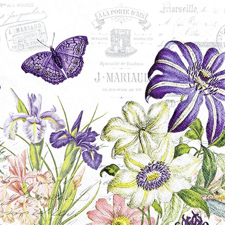 Decoupage Napkin - (DN-8185) - Belle Jardin - Set of 5