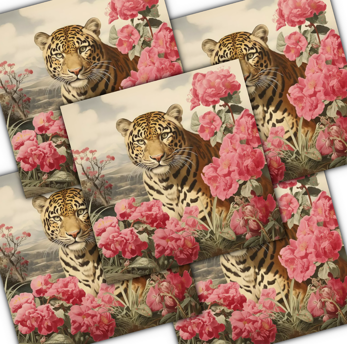 Decoupage Napkin - (DN-8186) - Leonore - Set of 5
