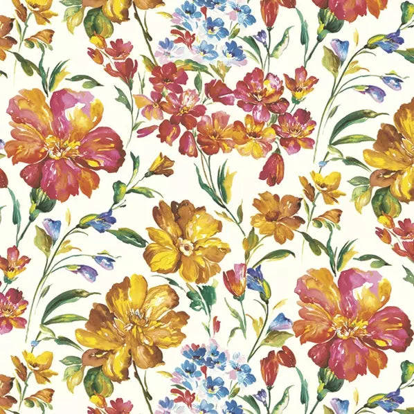 Decoupage Napkin - (DN-8218) - Orange and Yellow Flowers