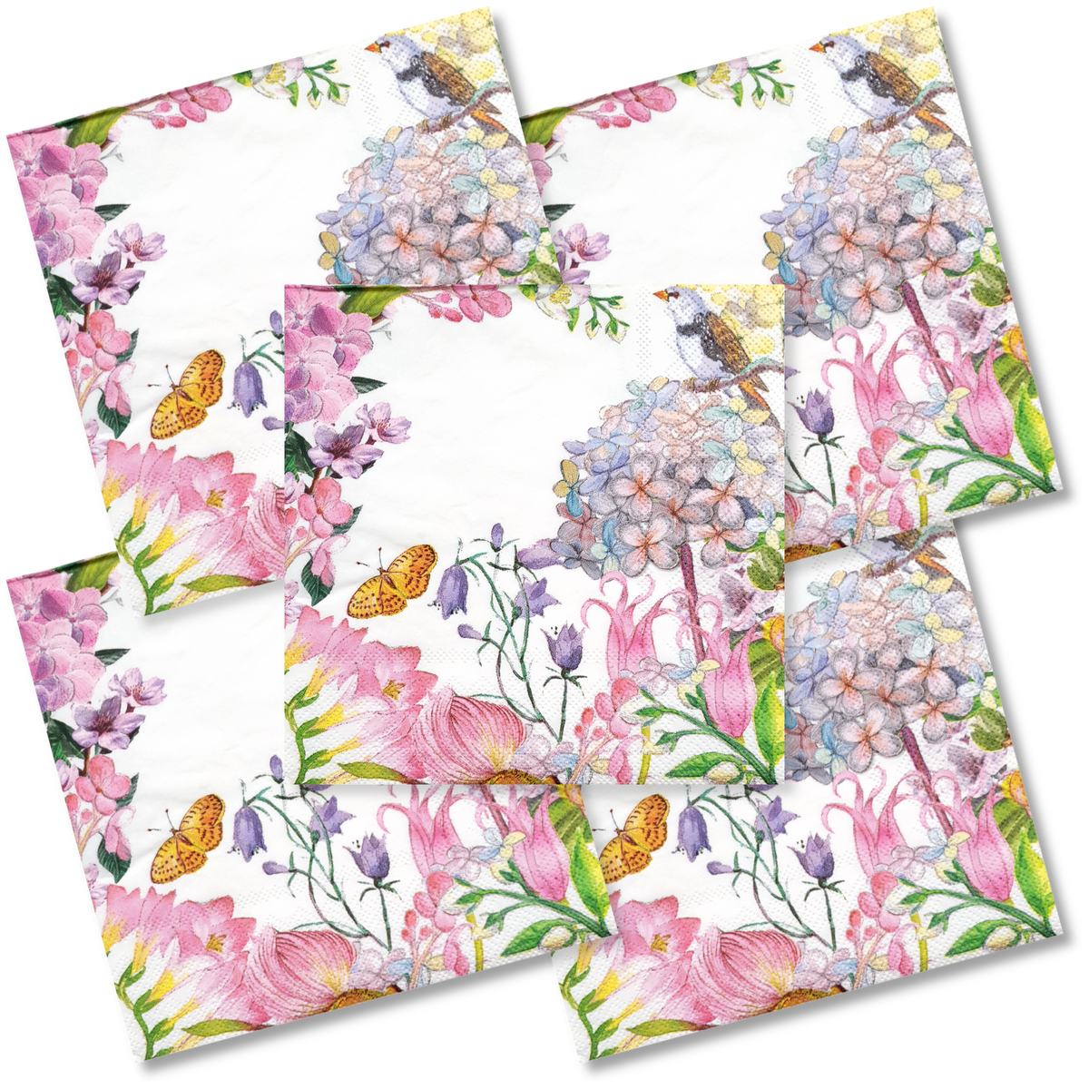 Decoupage Napkin - (DN-8274) - Secret Garden - Set of 5
