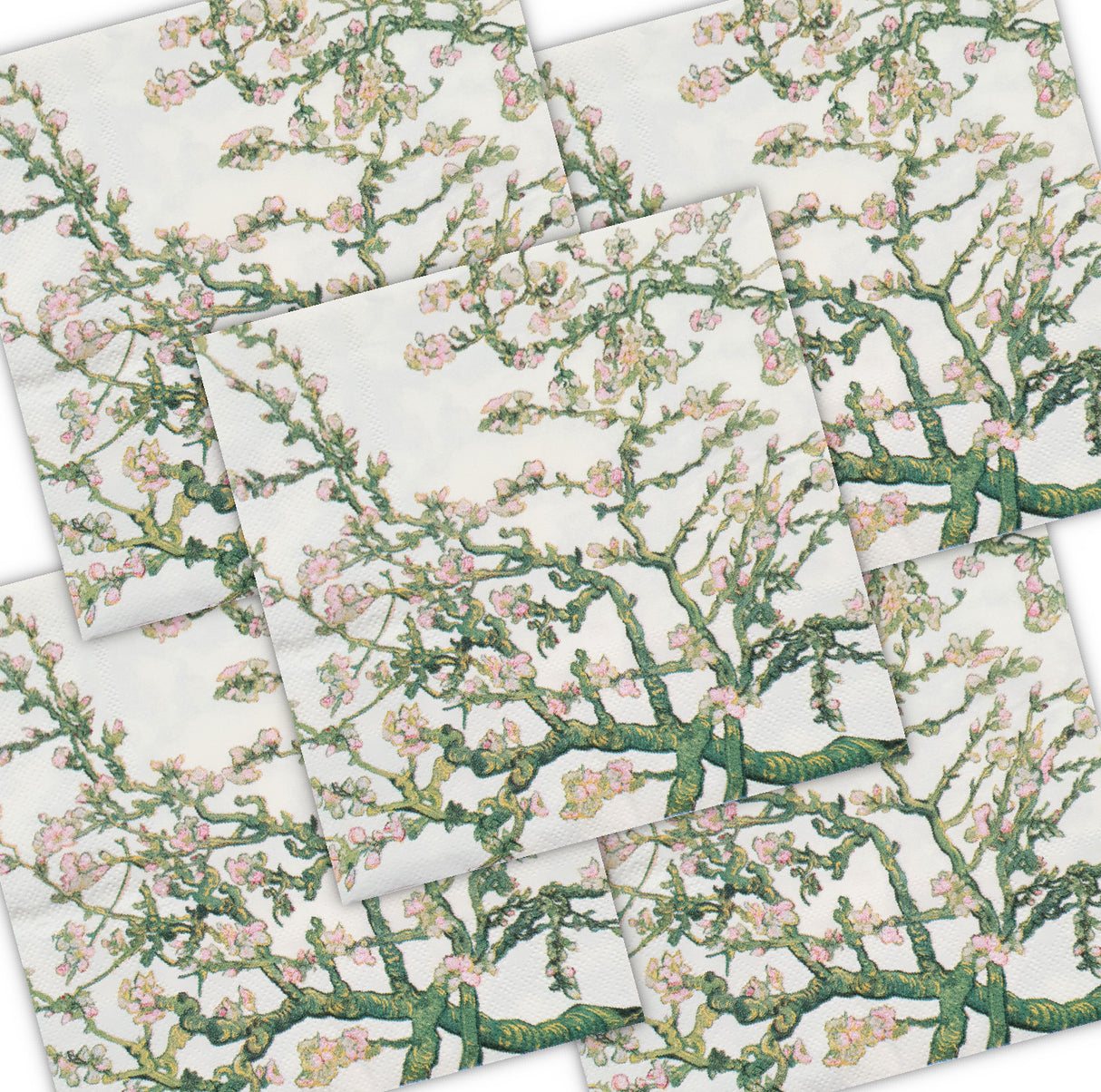Decoupage Napkin - (DN-8277) - Cherry Blossoms - Set of 5