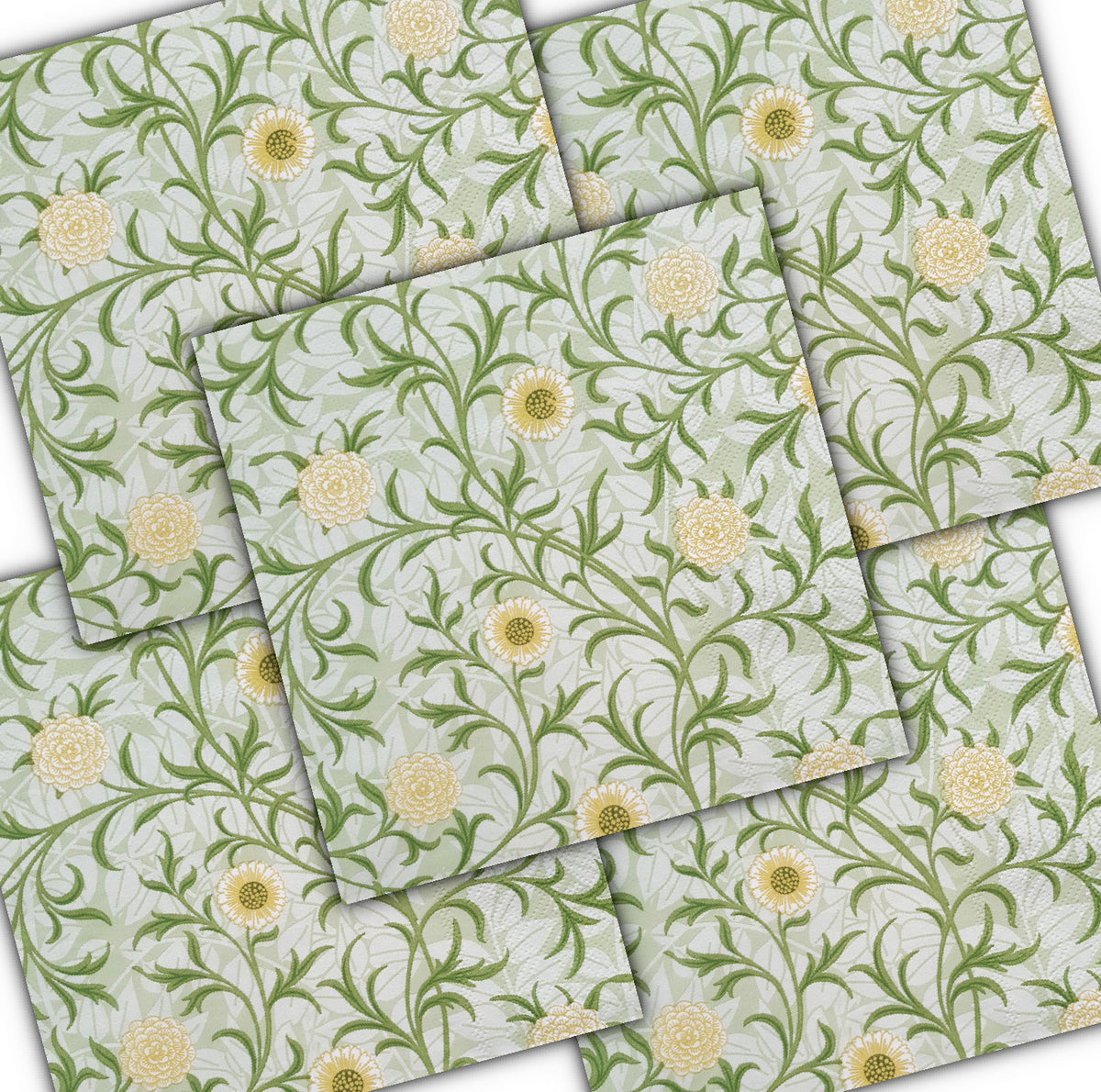 Decoupage Napkin - (DN-8286) - Floral - Set of 5