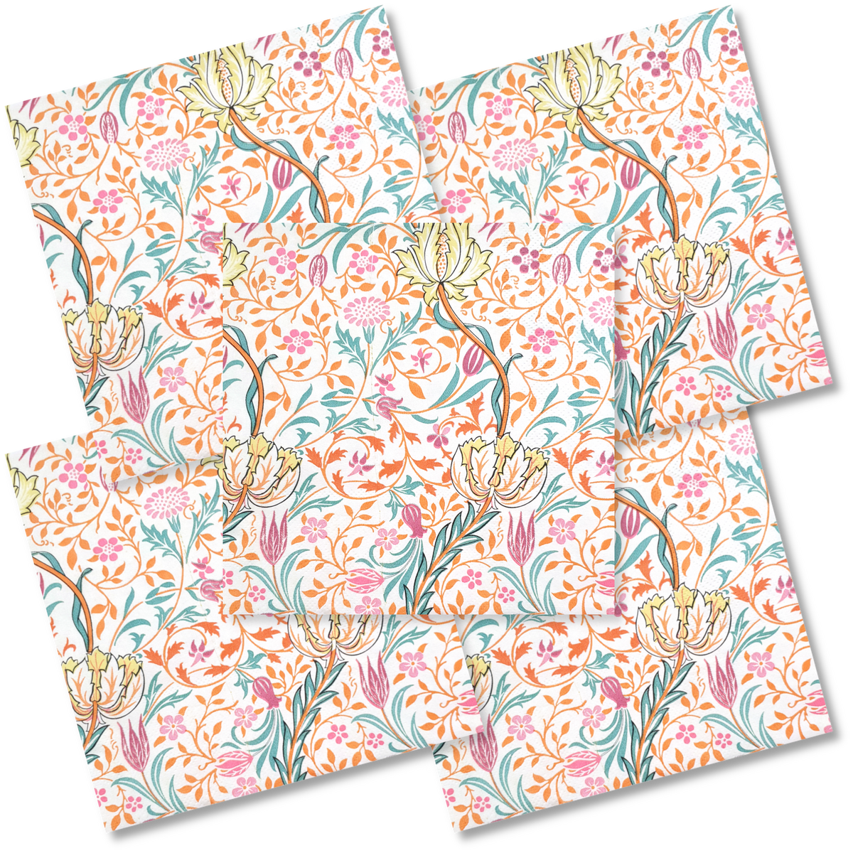 Decoupage Napkin - (DN-8316) - Spring Vines - Set of 5