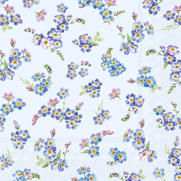 Decoupage Napkin - (DN-8373) - Valeria Blue - Set of 5