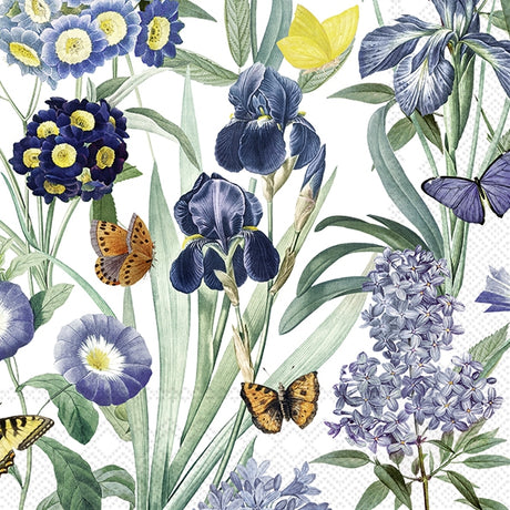 Decoupage Napkin - (DN-8516) - Blue Velvet - Set of 5