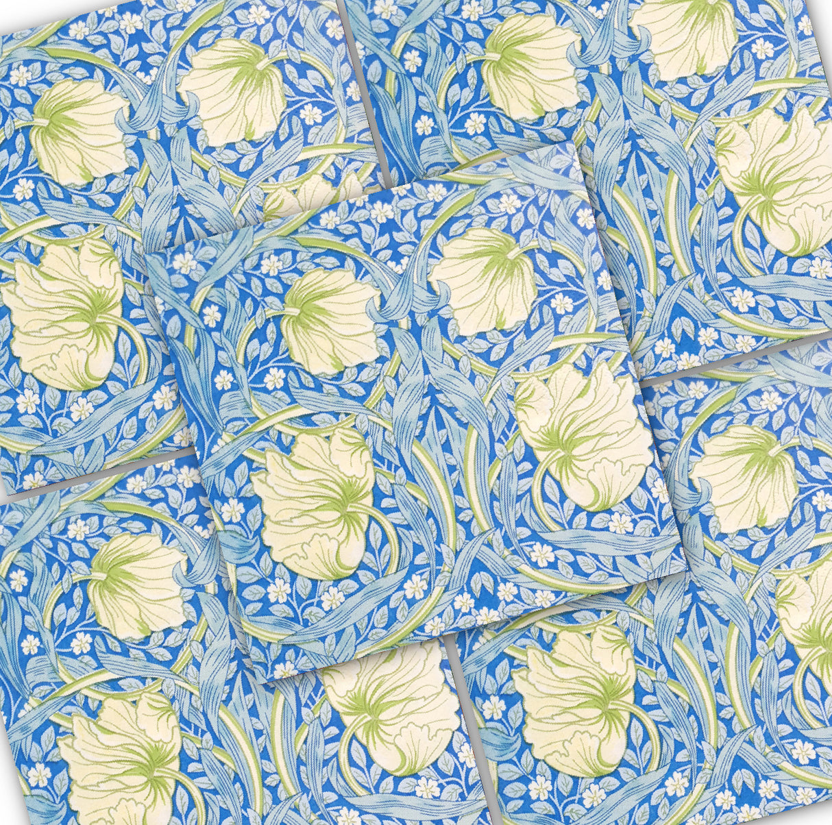 Decoupage Napkin - (DN-8974) - Swirling Beauty - Set of 5