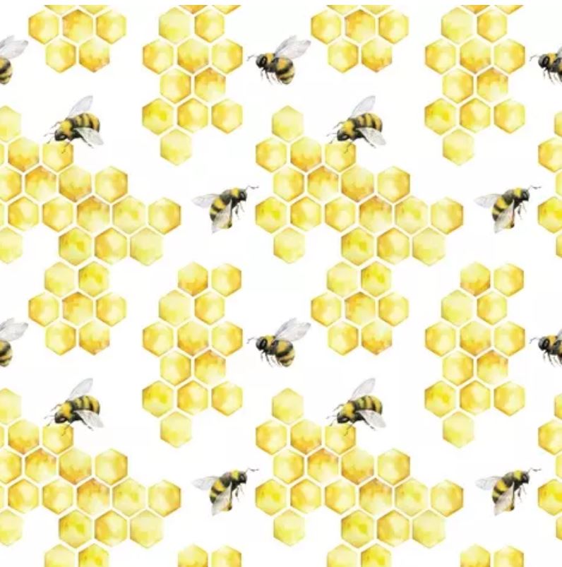 Decoupage Napkin - (DN-8998) - Honey Bees