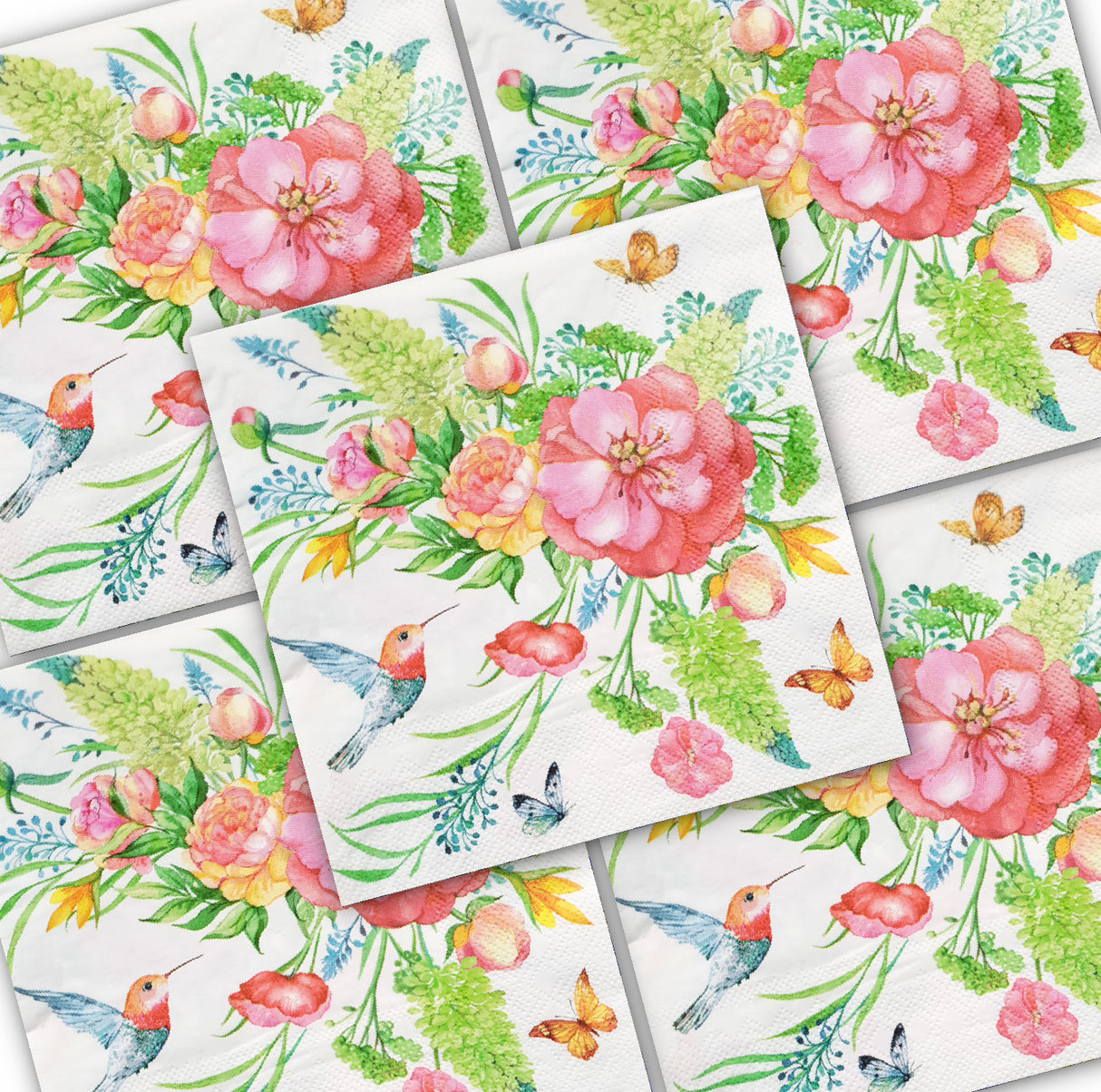 Decoupage Napkin - (DN-8999) - Spring Delight - Set of 5
