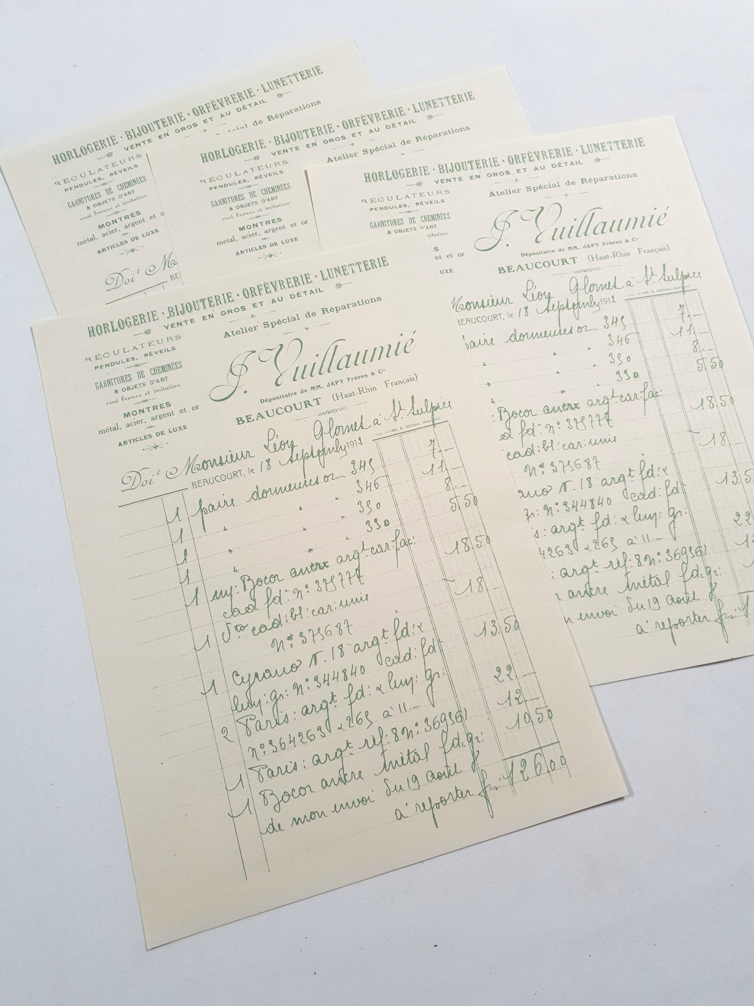Faux Vintage Invoice Pack - 9020
