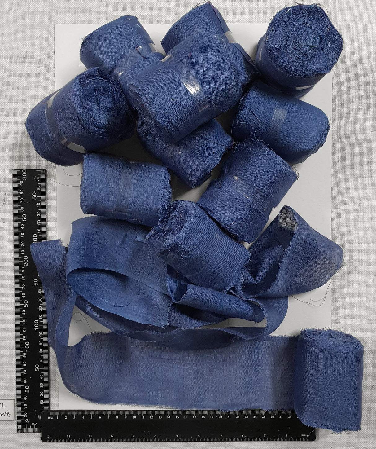 Reclaimed Sari Cotton Ribbon - Flat Rolls - Atlantis