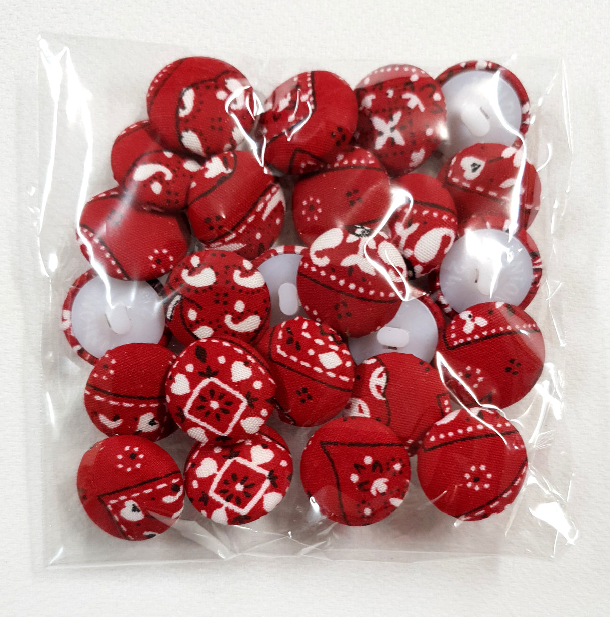Fabric Covers Buttons - Set of 25 - 9116