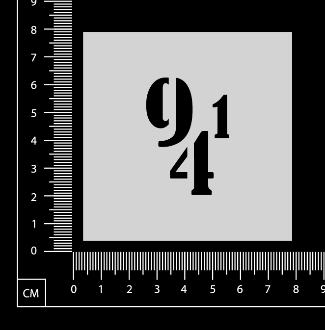 Number 914 - Stencil - 75mm x 75mm