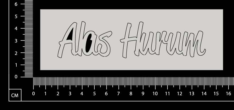 Alas Hurum - A - White Chipboard