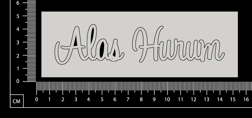 Alas Hurum - B - White Chipboard