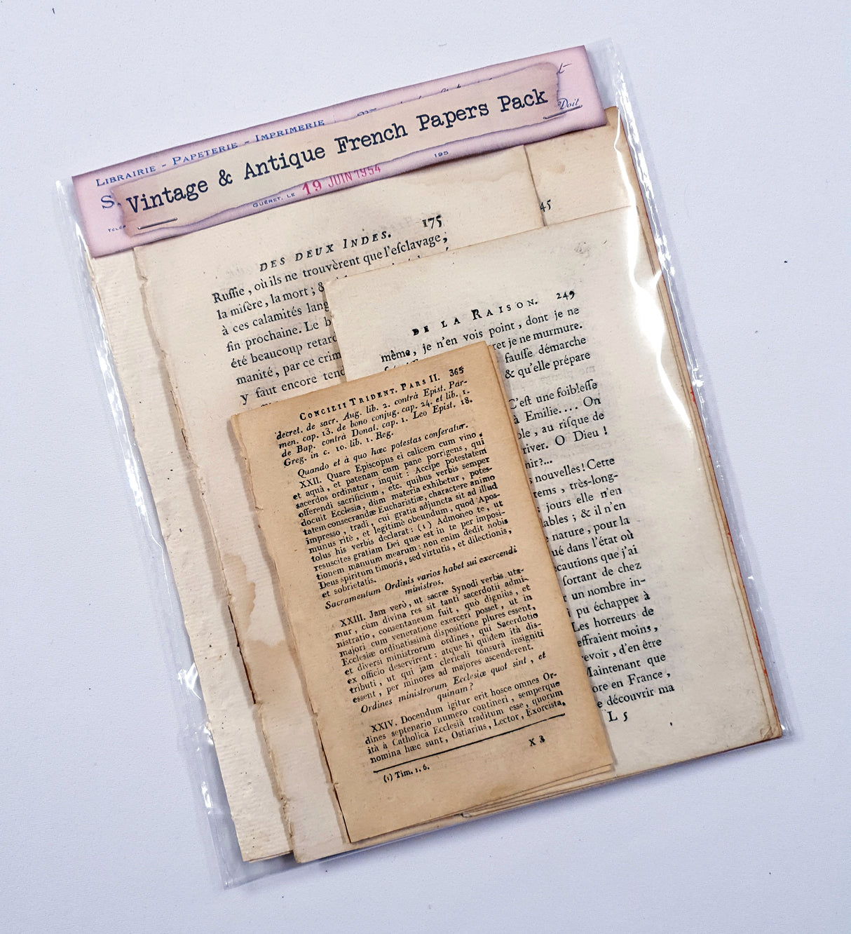 Antique French Papers Pack