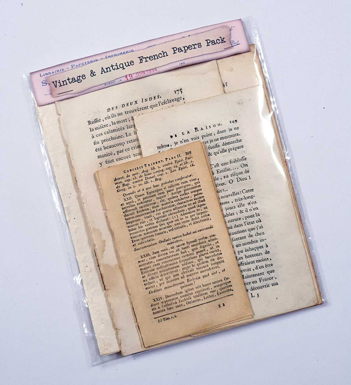 Antique French Papers Pack