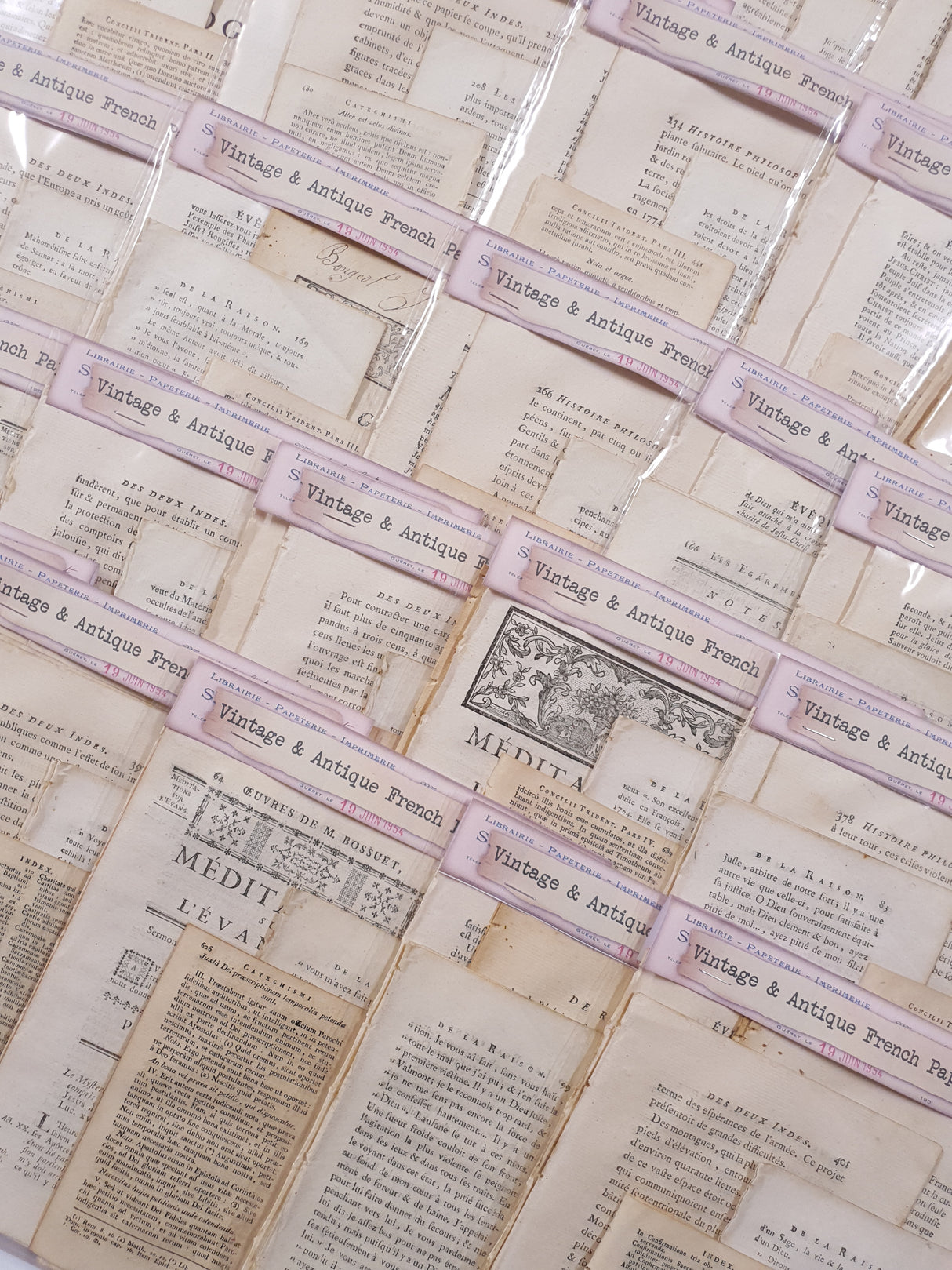 Antique French Papers Pack