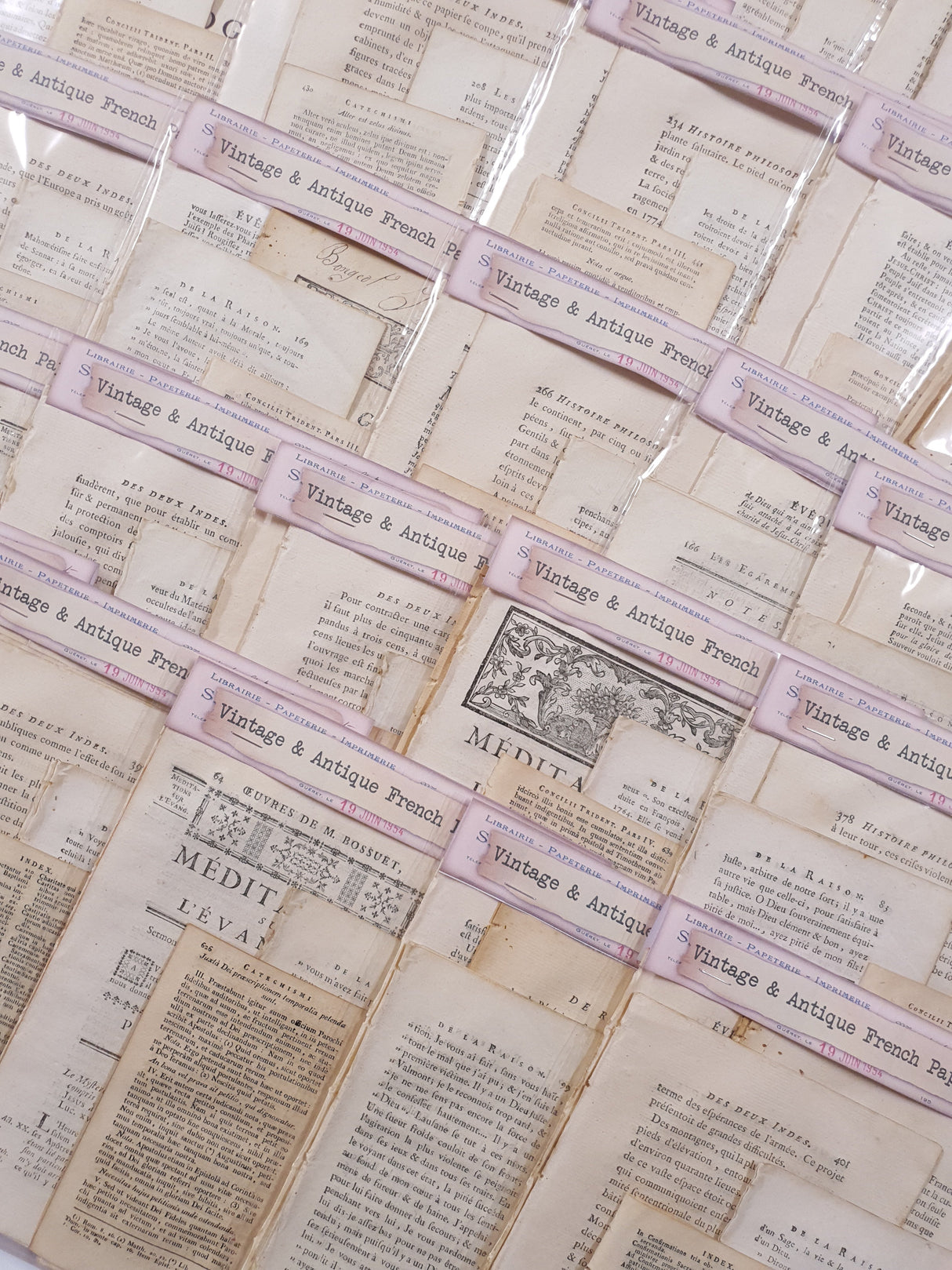 Antique French Papers Pack