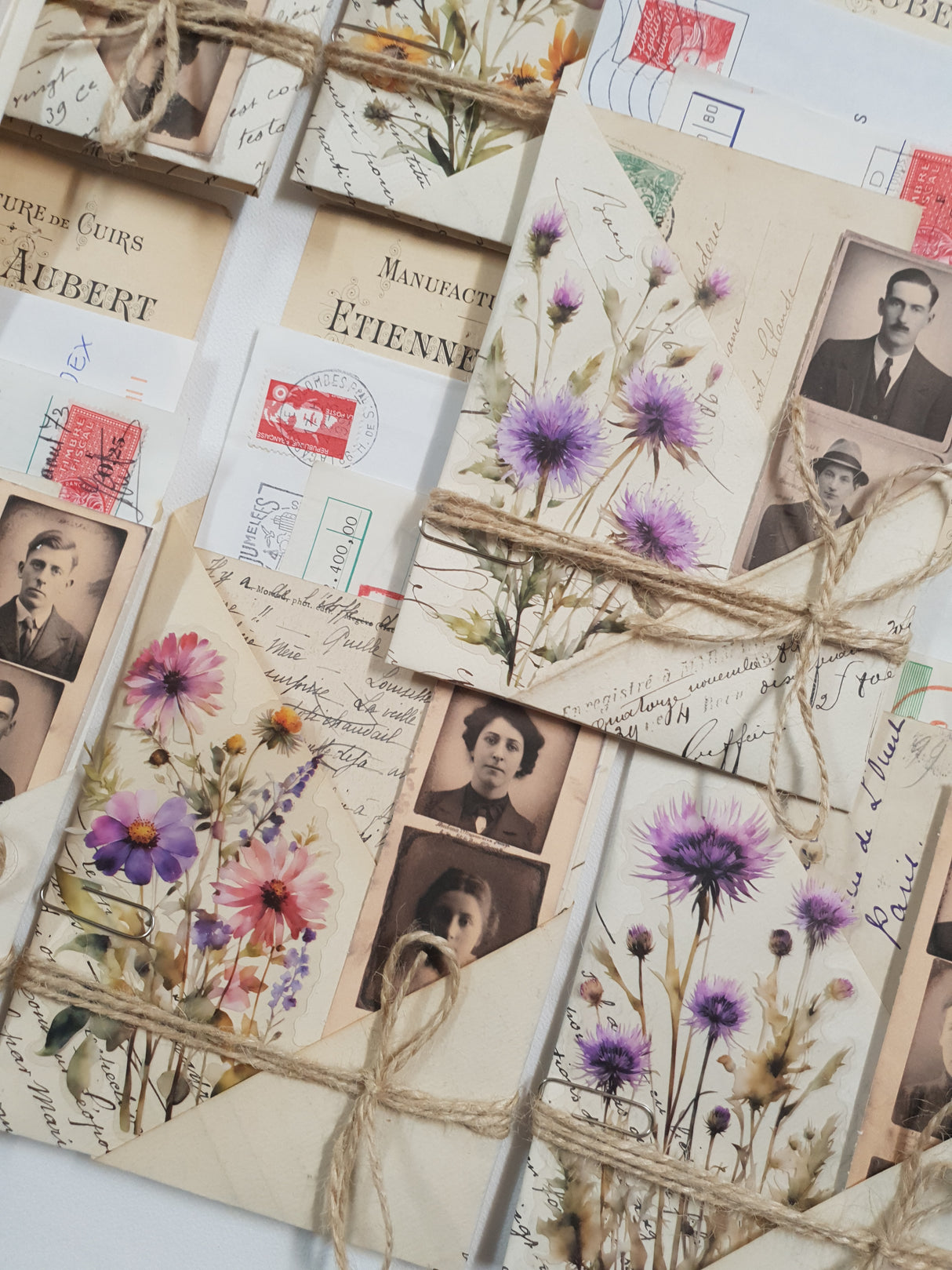 Authentic Vintage French Document Pack – 8001-2