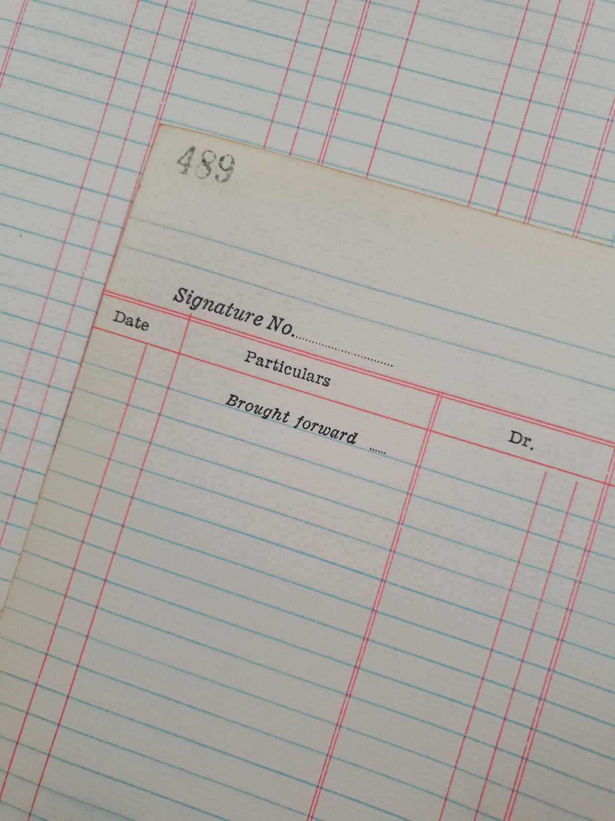 Authentic Vintage Blank Ledger Pages Pack - V3